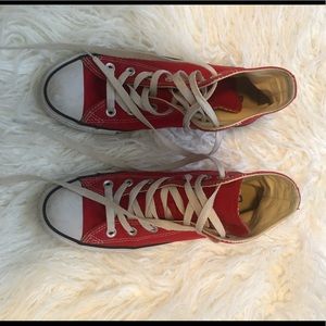 Red high-top converse TAKING OFFERS